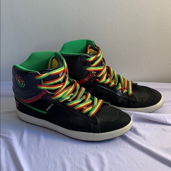 Element Other - Element Hi Top Rasta Shoes Sz 11 ⭐️ Host Pick